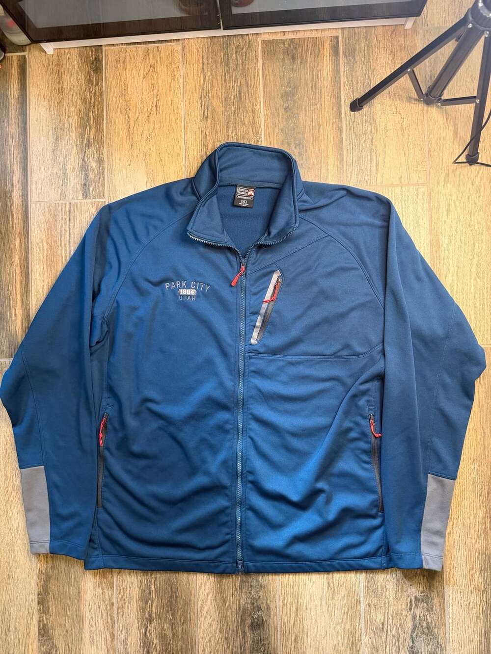 Outfitter Trading Co. Fleece Jacket Size XL Park City Utah Blue